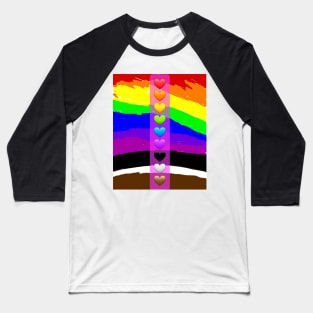 Rainbow hearts! Baseball T-Shirt